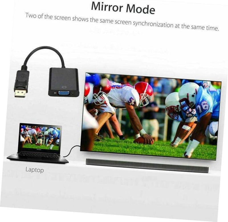 Displayport to USB Video Converter Adapter for Multi Monitor Projector Setup Black - Image 2